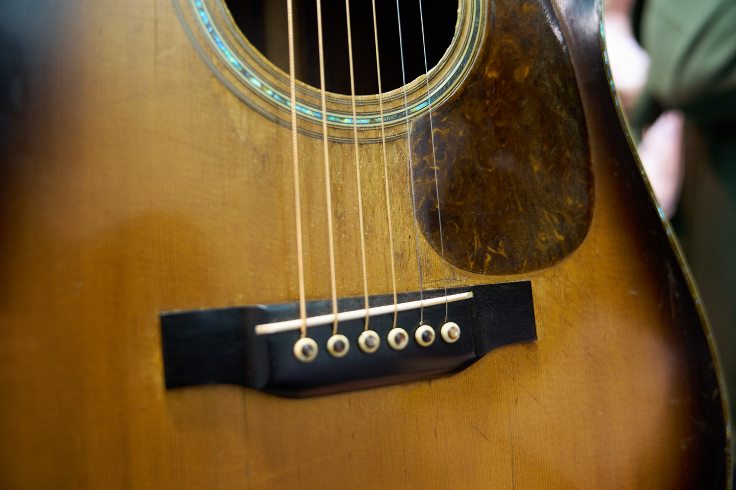 Bridge of the guitar